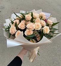 Букет Кремовые розы Латте в Тимашево